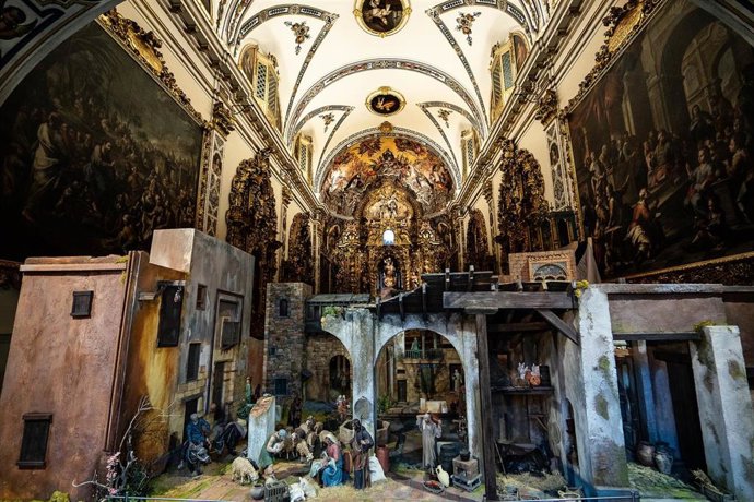 Belén instalado en el Palacio de San Telmo.