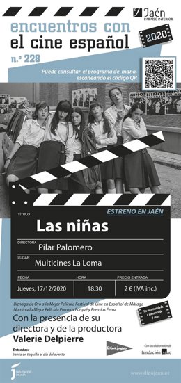Cartel de 'Las niñas'en los Encuentros con el Cine Español 2020