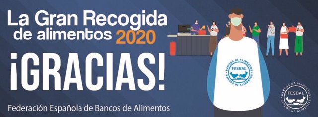 La Federación Española de Bancos de Alimentos celebran la Gran Recogida de Alimentos 2020 virtual