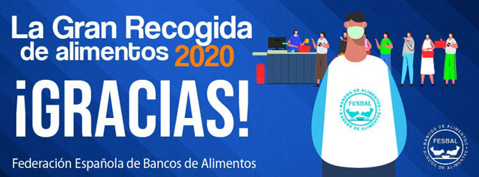 La Federación Española de Bancos de Alimentos celebran la Gran Recogida de Alimentos 2020 virtual
