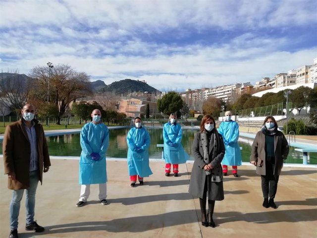 Visita al punto covid ubicado en La Salobreja.