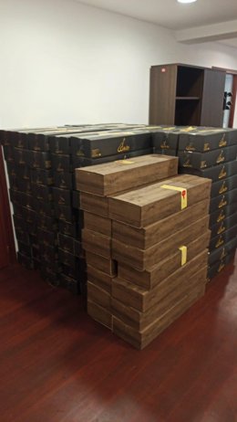 Lote de Navidad que reparte el Ayuntamiento de Parauta (Málaga)