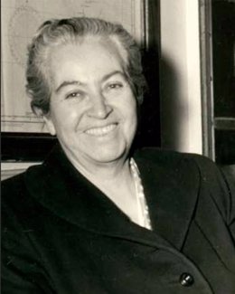 La escritora chilena Gabriela Mistral