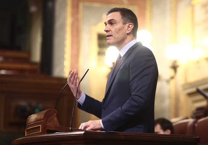El presidente del Gobierno, Pedro Sánchez, en el Congreso, a 16 de diciembre de 2020