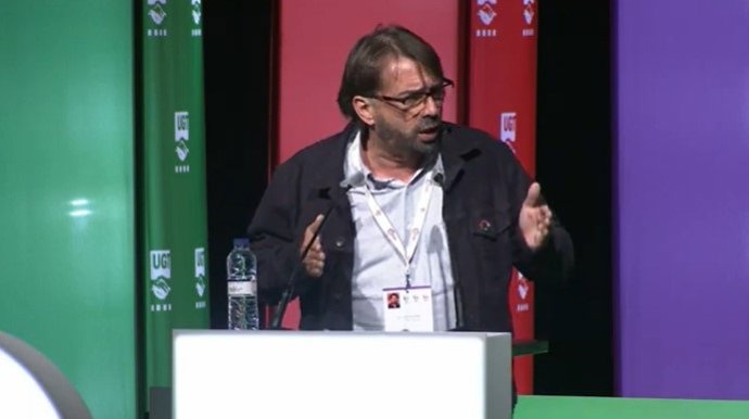 Secretario general de UGT, Camil Ros, en el 16 congreso del sindicato
