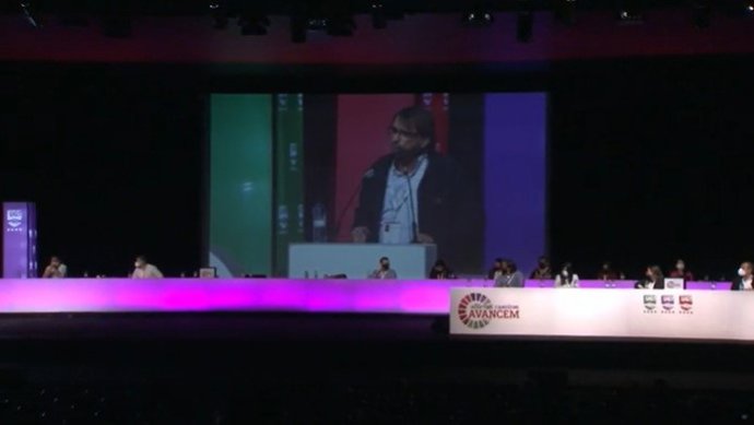 Secretario general de la UGT Catalunya, Camil Ros, en el 16 congreso del sindicato