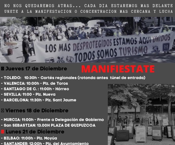 Concentraciones agencias de viajes