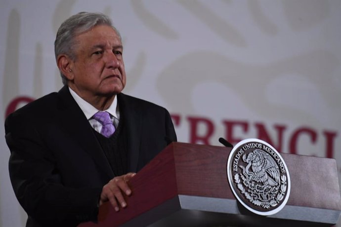 25 November 2020, Mexico, Mexico City: Mexican President Andres Manuel Lopez Obrador speaks during his daily press conference at the National Palace. Photo: -/El Universal via ZUMA Wire/dpa
