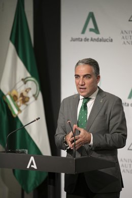 El consejero de la Presidencia, Administración Pública e Interior, Elías Bendodo 