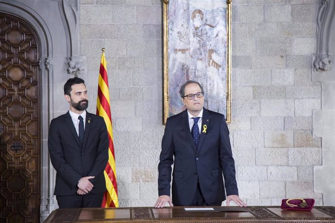 Quim Torra toma posesión del cargo