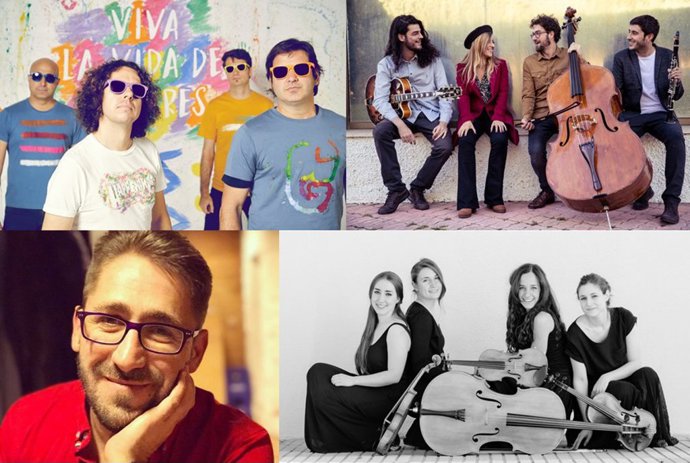 El grupo Happening, el cuarteto de músicos Serendipia, el artista Diego Gutiérrez y las integrantes del Cuarteto Dalí, serán los encargados de amenizar con su música la zona de restauración de Vallsur