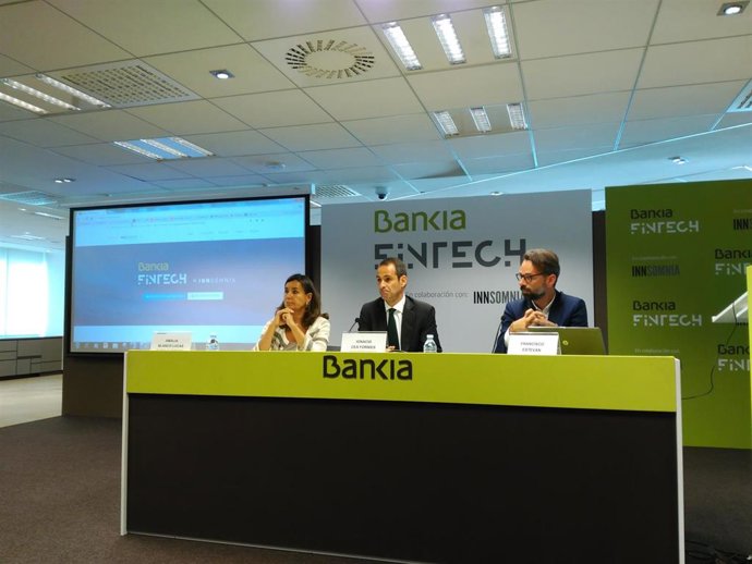 Ignacio Cea, Fran Estevan y Amalia Blanco presentan 'Bankia Fintech by Innsomnia
