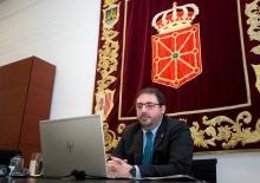 El presidente del Parlamento foral, Unai Hualde.