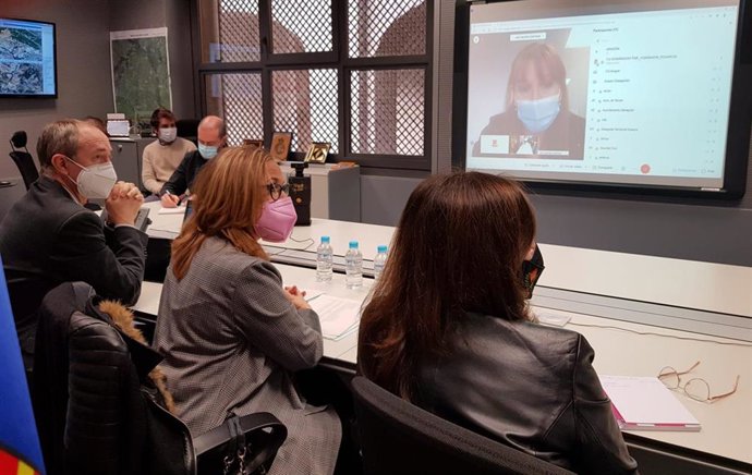 La consejera de Preseidencia, Mayte Pérez, preside la reunión del CECOPI