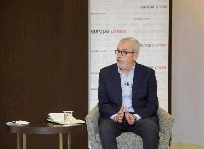 El médico y experto en tecnologías sanitarias José María Recalde durante el Encuentro informativo organizado por Europa Press 'Tabaco, tecnología y ciencia: ¿su transformación definitiva?', patrocinado por Philip Morris