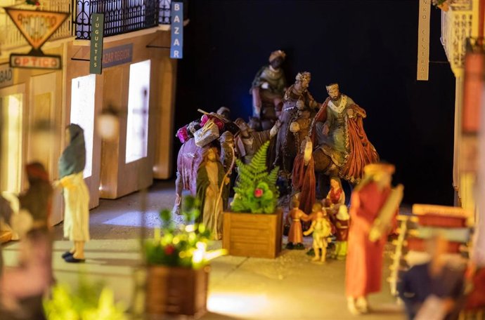Detalle del Belén del Ayuntamiento de Huelva.