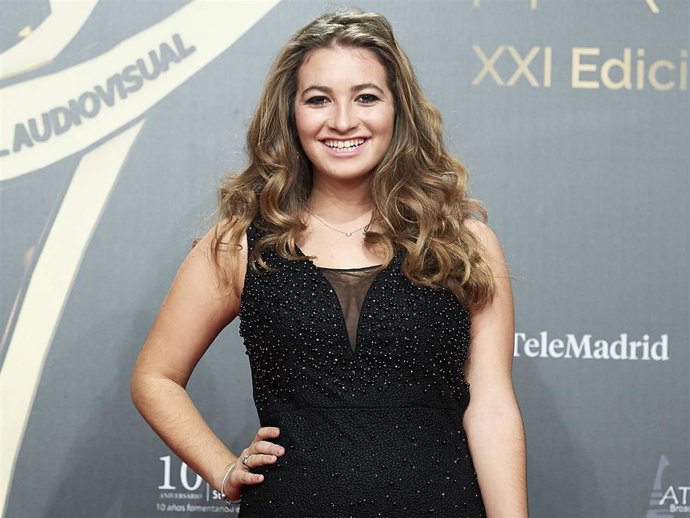 Carlota Boza attends 'Iris Academia de Television' awards at Nuevo Teatro Alcala on November 18, 2019 in Madrid, Spain.