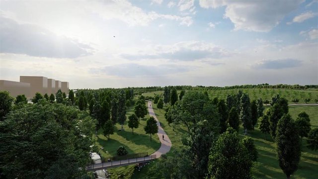 Valdebebas tendrá en 2023 un gran parque con 5.500 árboles que actuará como gran pulmón del noreste