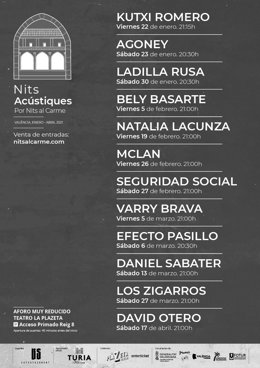 Cartel de Nits Acústiques