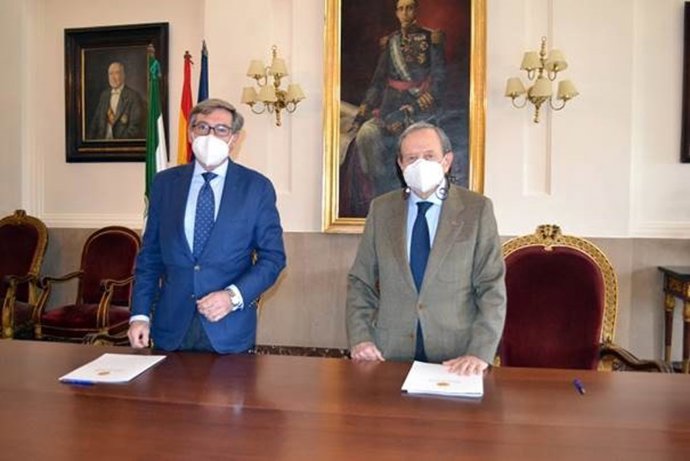 Rafael Carmona y Augusto Jannone en el acto