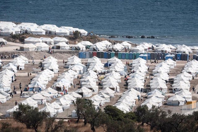 Campo de migrantes de Karatepe, en Lesbos