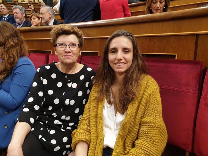 Las diputadas de Podemos Baleares en el Congreso, Antnia Jover y Lucía Muñoz.
