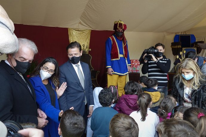 Recepción al cartero de los Reyes Magos en Granada