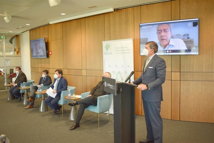Imagen de este jueves de la Memoria de Sostenibilidad del Sector Cementaro en Andalucía, elaborada por la Fundación Laboral del Cemento y el Medio Ambiente (Flacema).