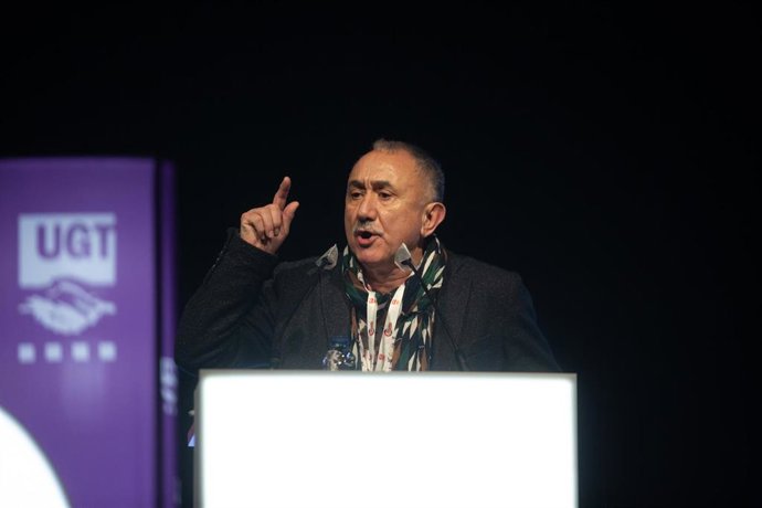 Pepe Álvarez, secretario general de UGT, en el 16 Congreso del sindicato