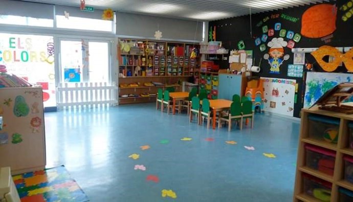 Imagen del aula de un colegio.
