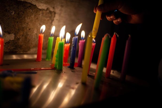 Celebración del Día de Velitas en Colombia