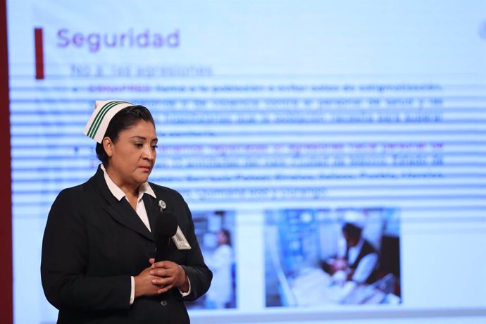 La jefa de la División de Programas de Enfermería del Instituto Mexicano del Seguro Social (IMSS), Fabiana Zepeda Arias.