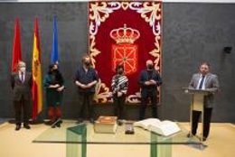 El acto en el Parlamento de este viernes.