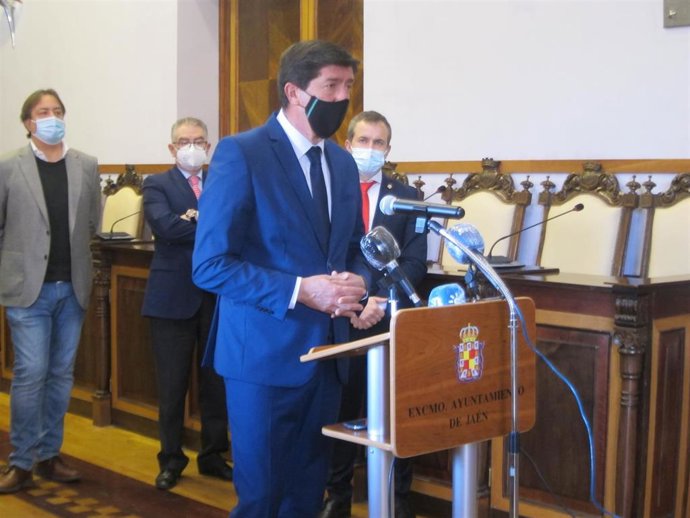 El vicepresidente de la Junta de Andalucía y consejero de Turismo, Juan Marín