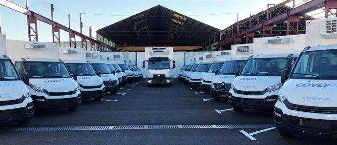 Flota de frío de Covey Alquiler, con 18 delegaciones en la Península.