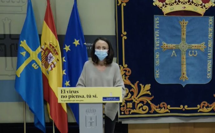 La portavoz del Gobierno del Principado y consejera de Derechos Sociales y Bienestar, Melania Álvarez