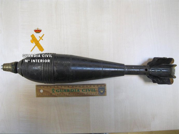 Mortero de la Guerra Civil localizado en Mijas