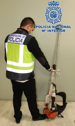 Máquina vareadora intervenida