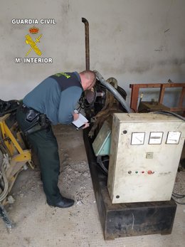 Motor de riego recuperado