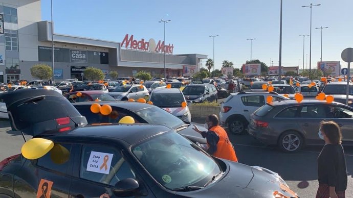 Momento de la caravana de Huelva, foto de archivo
