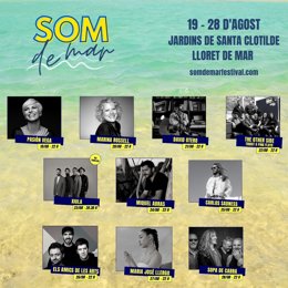 Cartel del Festival Som de Mar de Lloret de Mar (Girona)