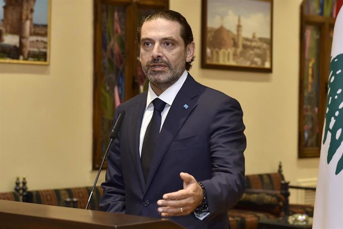 El ex primer ministro de Líbano Saad Hariri