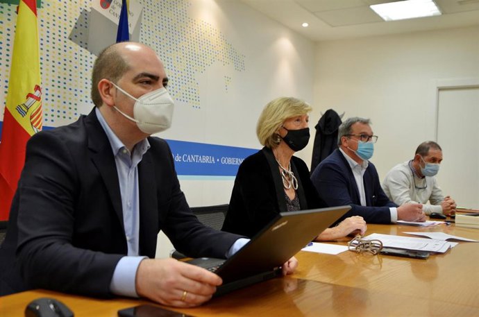 La consejera de Educación, Formación Profesional y Turismo, Marina Lombó, en la reunión telemática de la Comisión Permanente del Consejo de FP