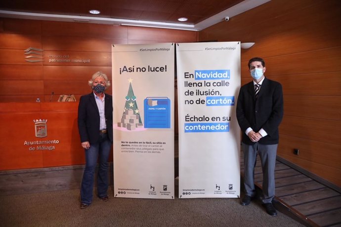 El Ayuntamiento De Málaga Informa: Promover El Uso Adecuado De Los Contenedrores De Cartón, Objetivo Navideño De La Campaña Ser Limpios Por Málaga