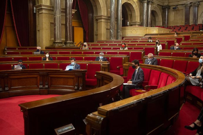 Sessió plenria al Parlament. Barcelona, Catalunya (Espanya), 16 de desembre del 2020. 