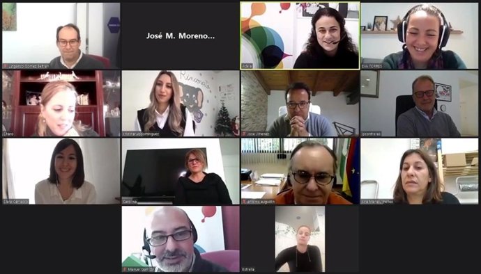 Encuentro digial del delegado de Empleo, Formación, Trabajo Autónomo, Economía, Conocimiento, Empresas y Universidad, Antonio Augustín, con emprendedores autónomos de la capital.