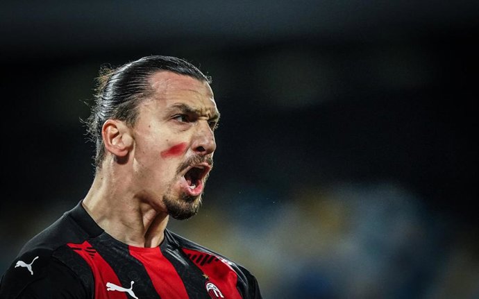Zlatan Ibrahimovic en un partido del Milan