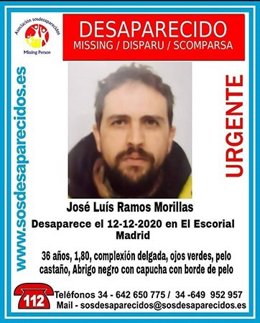 Cartel del desaparecido en El Escorial