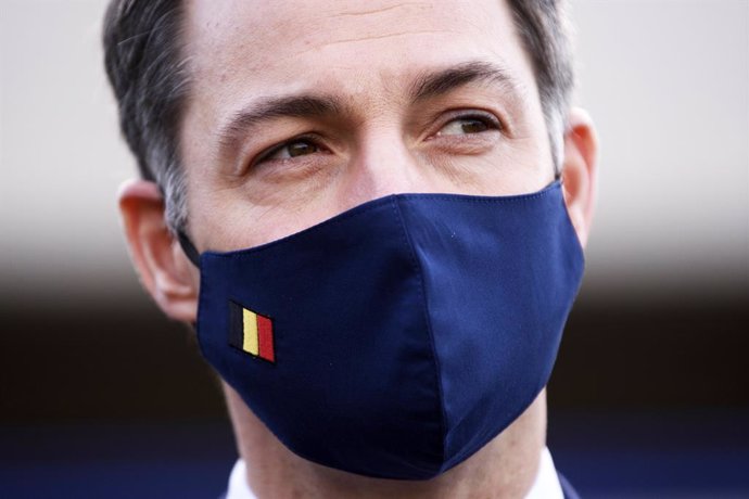 24 November 2020, Belgium, Brussels: Belgian Prime Minister Alexander De Croo is pictured during a working visit to Brussels-Zaventem airport . Photo: Pool Christophe Licoppe/BELGA/dpa