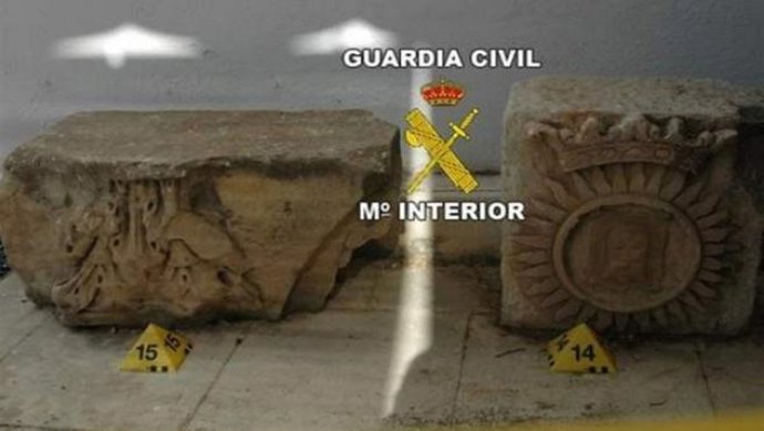 Restos arqueológicos de Cerro Maquiiz, recuperados por la Guardia Civil